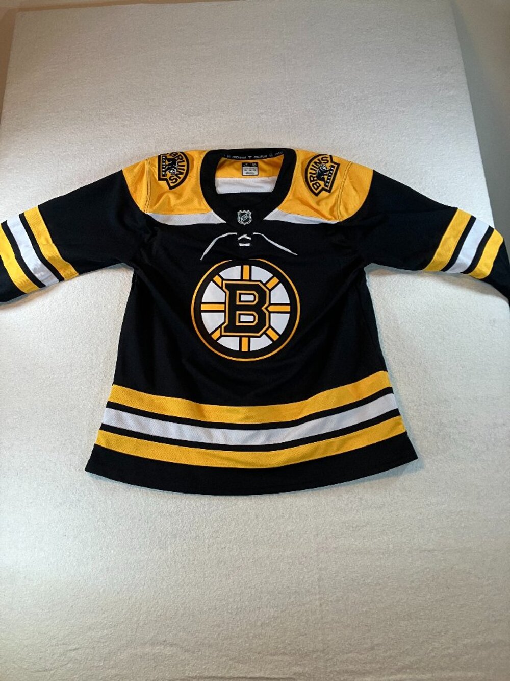Fanatics NHL Boston Bruins Premium Ed Home Jersey Black Sz 54 Men’s NWOT Hockey